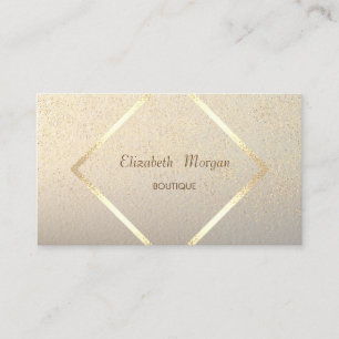 Modern Elegant ,Gold Frame,Confetti Business Card