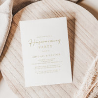 Modern Elegant Gold Housewarming Party 