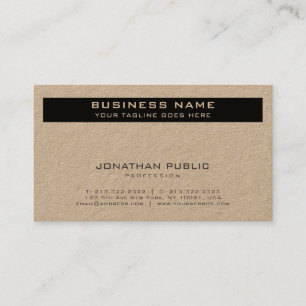 Modern Elegant Gold Premium Kraft Luxe Business Card