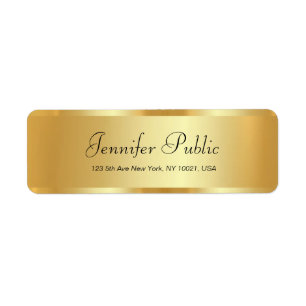 Modern Elegant Gold Template Typography Script