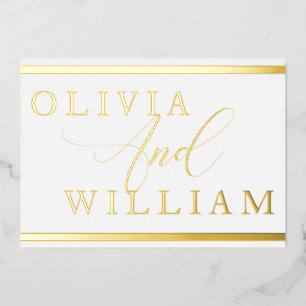 Modern Elegant Golden Foil Wedding