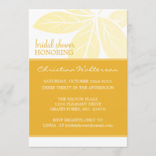 Modern Elegant Golden Glow Bridal Shower Invitation