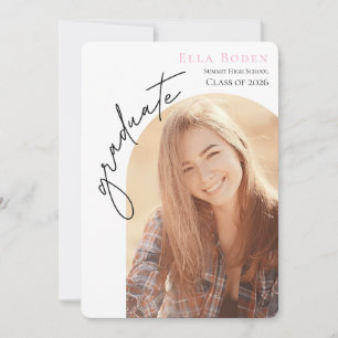 Modern Elegant Graduation Invitation