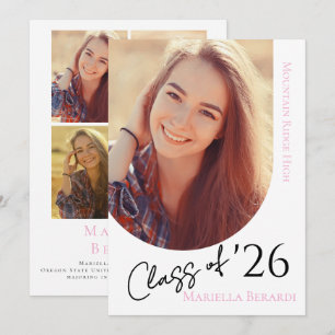 Modern Elegant Graduation Invitation