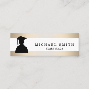 Modern Elegant Graduation Name Card