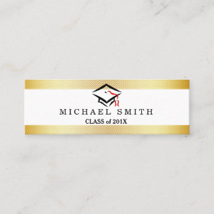 Modern Elegant Graduation Name Card