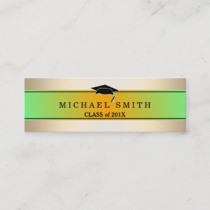 Modern Elegant Graduation Name Card