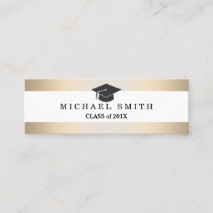 Modern Elegant Graduation Name Card
