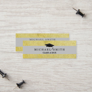Modern Elegant Graduation Name Card