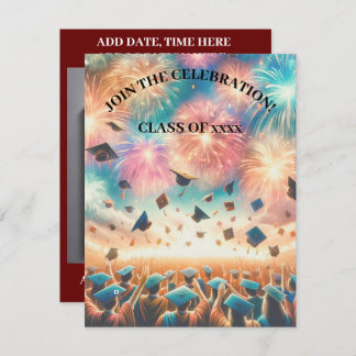 Modern Elegant Graduation Party  Invitation