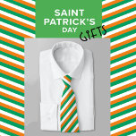 Modern Elegant Green Orange Irish Flag Striped Tie<br><div class="desc">Green,  white,  orange stripes,  colours of the Irish flag,  cool and elegant design for St Patrick's day,  Irish party,  beautiful gift for father's day,  boyfriend,  husband birthday.</div>