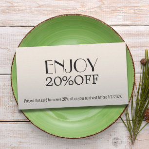 Modern Elegant Grey White Bold Coupon Beauty