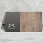 Modern Elegant Grey Wooden Consultant