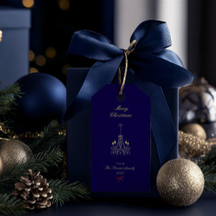 Modern Elegant Hand Drawn Merry Christmas  Gift Tags