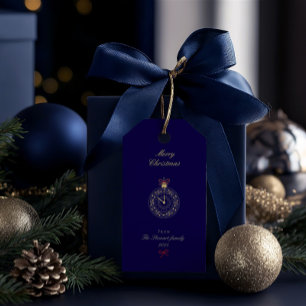 Modern Elegant Hand Drawn Merry Christmas Gift Tags