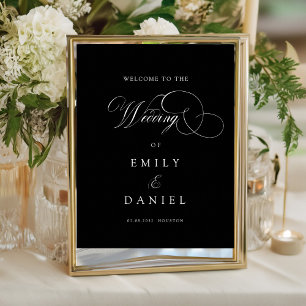 Modern, elegant, handwriting font, wedding poster