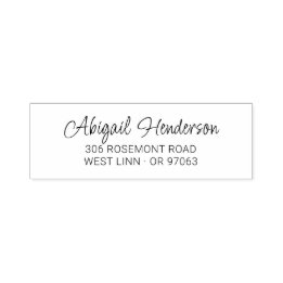 Modern Elegant Handwritten 10a | Return Address Self-inking Stamp