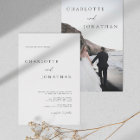 Modern Elegant Handwritten Photo Classic Wedding