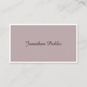 Modern Elegant Handwritten Script Simple Template Business Card