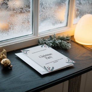 Modern Elegant Happy Christmas Party Invitation