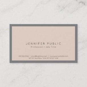 Modern Elegant Harmonic Colours Smart Plain Luxury Business Card
