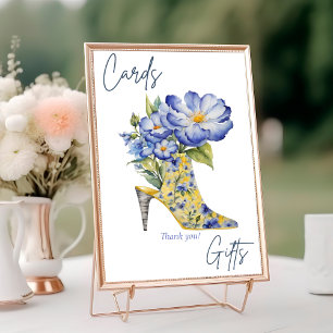 Modern Elegant High-Heel Shoe Cards & Gifts Sign