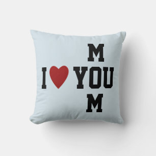 Modern Elegant I Love You Mum Cushion
