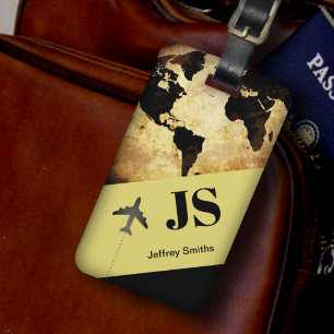 Modern Elegant International Travel  Luggage Tag
