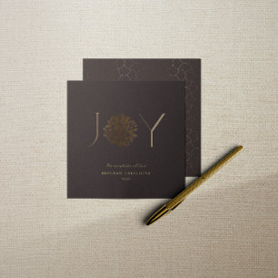 Modern Elegant JOY Corporate Christmas Holiday Card