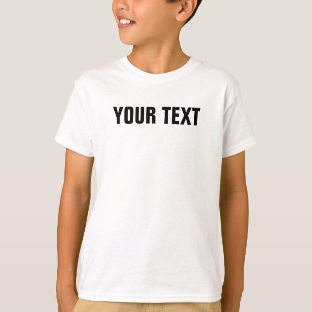 Modern Elegant Kids Boys Best Cool Big Large Font T-Shirt (Front)