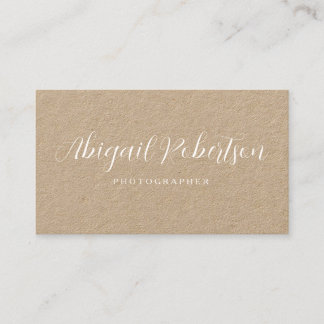 Modern Elegant Kraft Business Card