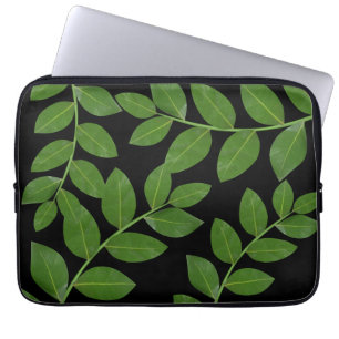 Modern  & Elegant  Laurel Leaves Laptop Sleeve
