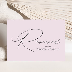 Modern Elegant Lavender Wedding Reserved Sign