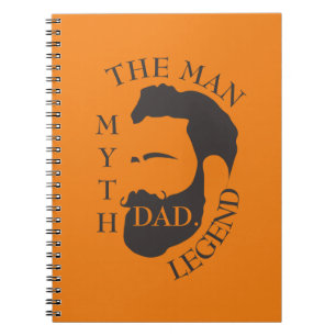 Modern Elegant Legendary Dad Father's Day Notebook