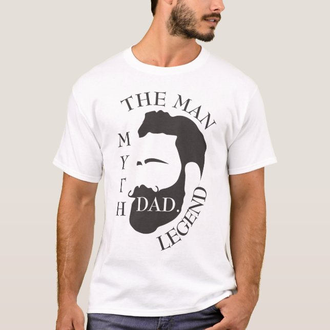 Modern Elegant Legendary Dad Father's Day T-Shirt (Front)