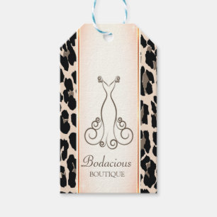 Modern Elegant,Leopard Print ,Dress Price Tags