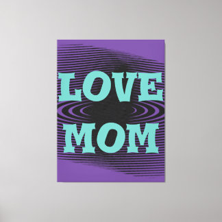 Modern elegant light green,black, purple design canvas print