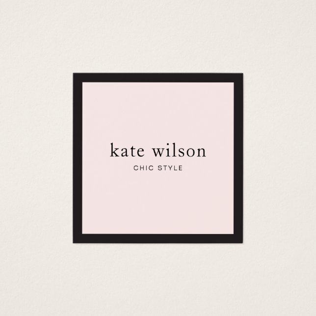 Modern Elegant Light Pink Professional Square (Front)