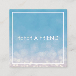 Modern Elegant Marble Beauty Salon Referral Card