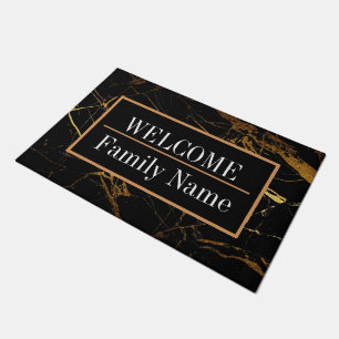 Modern Elegant Marble Welcome Doormat