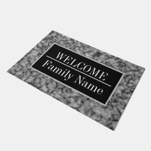 Modern Elegant Marble Welcome Doormat