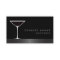 Modern elegant martini cocktail glass bartender