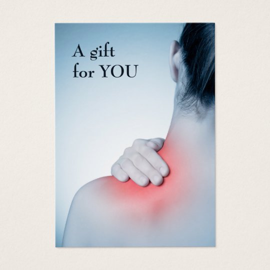 Modern Elegant Massage Therapist Gift Certificate