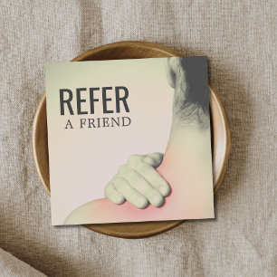 Modern Elegant Massage Therapist Photo Referral