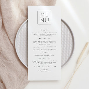 Modern Elegant Menu Card