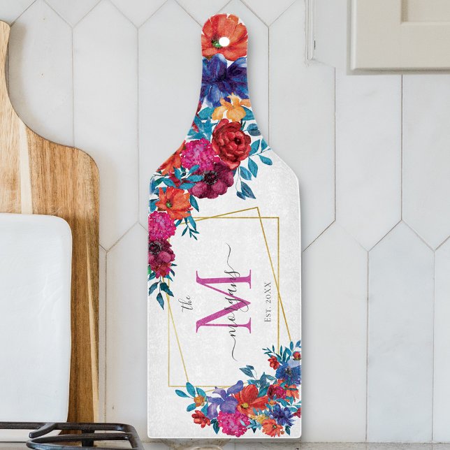 Modern Elegant Mexican Fiesta Flower Established Cutting Board (Creator Uploaded)
