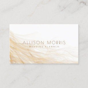 Modern Elegant Minimal Wedding Event Planner Business Card