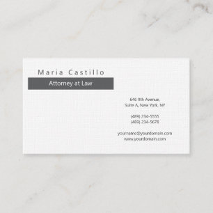 Modern Elegant Minimalist Business Card