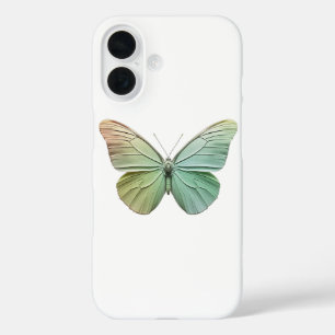 Modern elegant minimalist Butterfly Design iPhone 16 Case