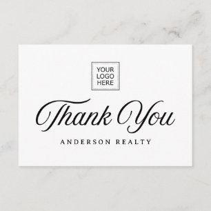 Modern Elegant Minimalist Custom Business Logo Enclosure Card